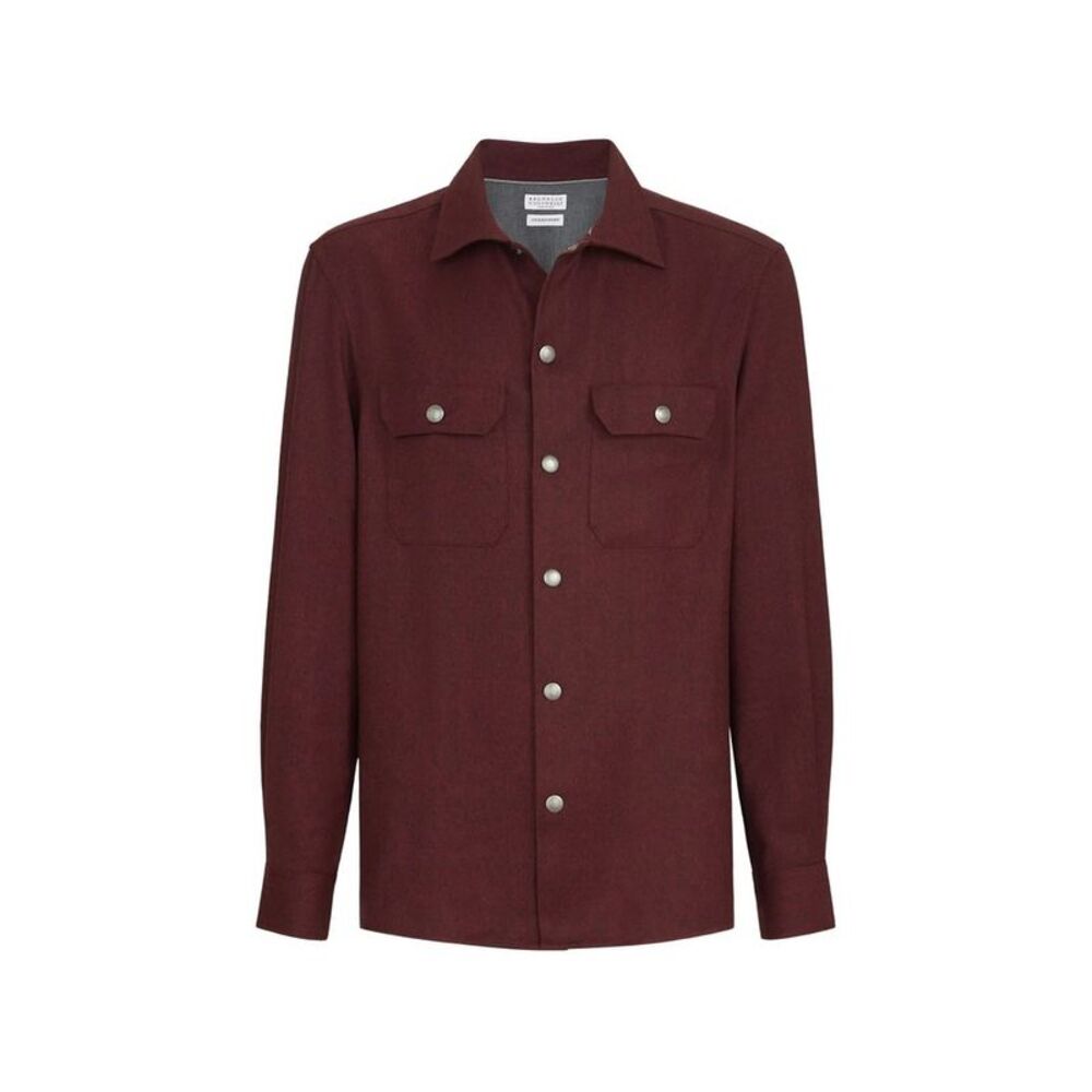 Brunello Cucinelli Red Jackets - Shirt Jackets Men